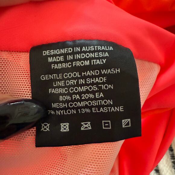 FELLA x FP Eyes On Me Mad Max One Piece Swimsuit Electric Coral Orange Medium - Picture 6 of 7